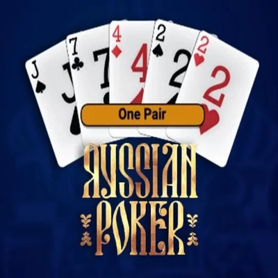 Russian Poker by OneTouch Games, showcased at dynabett.com – game logo